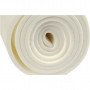 Roll Mat, white, L: 180 cm, W: 50 cm, thickness 6 mm, 1 pc