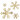 Snowflake, gold, D 3+5+8+10 cm, 350 g, 16 pc/ 1 pack