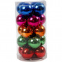 Christmas Ornaments, D: 6 cm, 20 pcs, bold colours