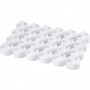 LED Tea Light Candles, white, H: 35 mm, D 38 mm, 24 pc/ 1 pack
