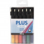 Plus Color marker, ass. colors, L: 14,5 cm, line 1-2 mm, 18 pcs/1 pk, 5,5 ml