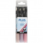 Plus Color marker, fuchsia, dusty pink, dark lilac, L: 14,5 cm, line 1-2 mm, 3 pcs./ 1 pk., 5,5 ml