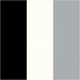 Plus Color marker, black, off-white, rain grey, L: 14,5 cm, line 1-2 mm, 3 pcs./ 1 pk, 5,5 ml