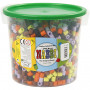 Fuse Beads, autumn mix, size 10x10 mm, hole size 5,5 mm, JUMBO, 2450 asstd./ 1 bucket