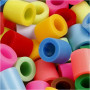 Fuse Beads, additional colours, size 10x10 mm, hole size 5,5 mm, JUMBO, 2450 asstd./ 1 bucket