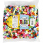 Fuse Beads, JUMBO, size 10x10 mm, 1000 mixed, asstd colours