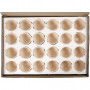 Egg Shell, white, H: 6,3 cm, D 7,5 cm, 24 pc/ 1 box