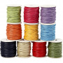 Cotton Cord, bold colours, thickness 2 mm, 10x25 m/ 1 pack