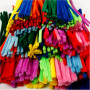Pipe Cleaners, assorted colours, L: 30 cm, thickness 4+6+9 mm, 700 asstd./ 700 pack