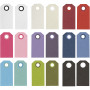 Manila tags, assorted colours, size 6x3 cm, 250 g, 30x10 pc/ 1 pack
