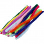 Pipe Cleaners, assorted colours, L: 30 cm, thickness 15 mm, 200 asstd./ 1 pack