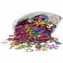 Sequins, bold colours, size 8-50 mm, 400 g/ 1 pack