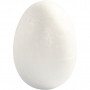 Polystyrene Eggs, H: 4.8 cm, 100 pcs, white