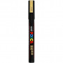 Uni Posca Marker, line width: 0.9-1.3 mm, PC-3M, 1 pc, gold