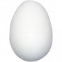 Polystyrene Eggs, white, H: 12 cm, 25 pc/ 1 pack
