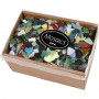 Mosaic stones, size 8-20 mm, thickness 2-3 mm, 2 kg, asstd. colours