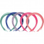 Hair Bands, W: 8 mm, 20 pcs, asstd. colours