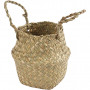 Seagrass basket, H: 7/15 cm, D: 16 cm, 1 pc