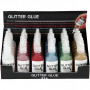 Glitter Glue, 36x25 ml, asstd. colours