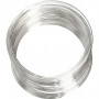Memory Wire, thickness 0.8 mm, D: 6 cm, 1 pc, silver-plated