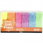 Soft Foam, neon colours, 6x10 g/ 1 pack