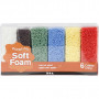Soft foam, ass. colours, 6x10g