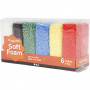 Soft foam, ass. colours, 6x10g