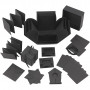 Explosion box, size 7x7x7.5+12x12x12 cm, g1 pc, black