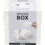 Explosion box, size 7x7x7.5+12x12x12 cm, off-white