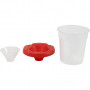 Non-Spill Paint Pot, H: 8,5 cm, D 8 cm, 250 ml, 15 pc/ 1 pack