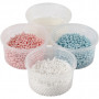 Pearl Clay®, light blue, pink, off-white, 1 set, 3x25+38 g