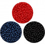 Pearl Clay®, black, blue, red, 1 set, 3x25+38 g