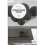 Honeycomb paper, black, 28x17,8 cm, 8 sheet/ 1 pack
