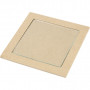 Trivet with Glass Plate, size 15x15x0,5 cm, 6 pc/ 1 pack