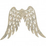 Metal Wings, H: 6 cm, W: 7,5 cm, 30 pc/ 1 pack