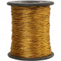 Thread, gold, thickness 0,5 mm, 100 m/ 1 roll