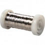 Silver-plated Wire, 50 g, thickness 0.3 mm, 100 m, silver-plated
