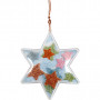 Decoration Star, transparent, H: 10 cm, 5 pc/ 1 pack