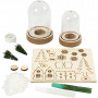 Kits for bells with inner decoration, H: 10+12,5 cm, 1 pack