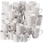 Mugs, white, H: 7-10 cm, 48 pc/ 1 box