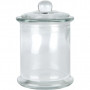 Jar with lid, H: 14,5 cm, D 8 cm, 10 pc/ 1 box