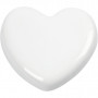 Heart, white, size 6,5x6,5 cm, thickness 10 mm, 20 pc/ 1 box