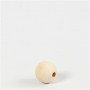 Wooden Bead, D: 15 mm, hole size 3 mm, 500 pcs, china berry