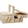 Sewing box, size 24x16.3x19 cm, 1 pc, Emperor Wood