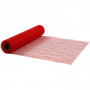 Table runners, red, W: 30 cm, 10 m/ 1 roll