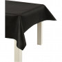 Tablecloth made of Imitation Fabric, black, W: 125 cm, 70 g, 10 m/ 1 roll