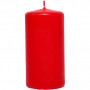 Candles, red, H: 100 mm, D 50 mm, 6 pc/ 1 pack