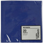 Table Napkins, dark blue, size 40x40 cm, 60 g, 20 pc/ 1 pack
