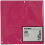 Table Napkins, pink, size 40x40 cm, 60 g, 20 pc/ 1 pack