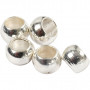 Crimp Beads, D: 2 mm, 1000 pcs, silver-plated